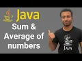 Java Bangla Tutorials 71 Array finding sum and average