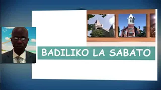 nani alibadli sabato toka jumamosi na kuwa jumapili