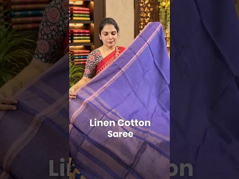 Linen Cotton Saree | templedesigner.com
