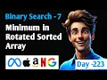 153 Minimum in Rotated Array - Leetcode Binary Search Strivers A-Z DSA