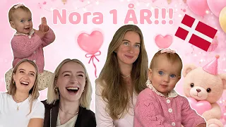 MIN OG NORAS FØDSELSDAG MED HELE FAMILIEN!!! (1 år og 28 år)