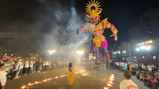 1st place winner of narkasur competition in goa 2024 gajanan yuvak mandal narkasur 2024