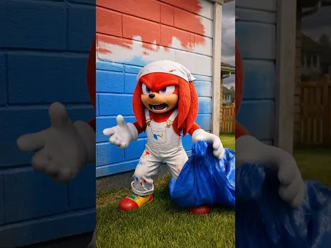 🌧️😱 ¡KNUCKLES casi MOJÓ la PARED de PINTURA por la LLUVIA!! 🎨⚡