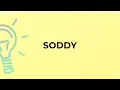 What is the meaning of the word SODDY