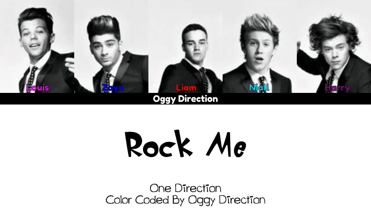 One Direction - Rock Me (New Color Coded Lyrics 2024)