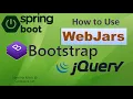 Spring Boot How to use WebJars for Bootstrap and jQuery