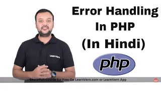 Error handling in PHP Why to Use Error Handling in PHP in Hindi LearnVern