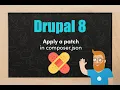 Apply a Drupal 8 module patch in composer json