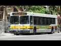 MBTA green line derailment causes emergency shuttle busses up and down beacon st D40LFs XDE60s ETC