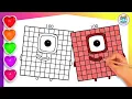 COLORING Numberblocks 100 Numberblock 100 Drawing Coloring For Kids Toddlers