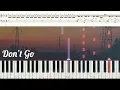 EXO 엑소 - 'Don't Go' '나비소녀' Piano Tutorial (+ Easy key) 피아노 튜토리얼 (+ 쉬운키)