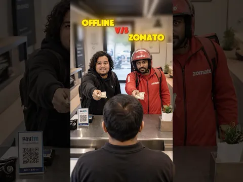 Online vs Offline Food 😳 | Who Gets It Faster?