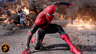 peter parker vs mysterio s drones spider man far from home