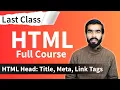 HTML Tutorial Title Meta Link Style Script Tags html full course for beginners Class 24