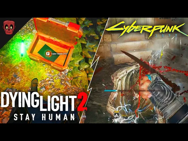 Dying Light 2: NEW Cyberpunk 2077 Easter Egg | Cyberpunk 2077 Weapon. Mantis Blades Cyberhands 2711