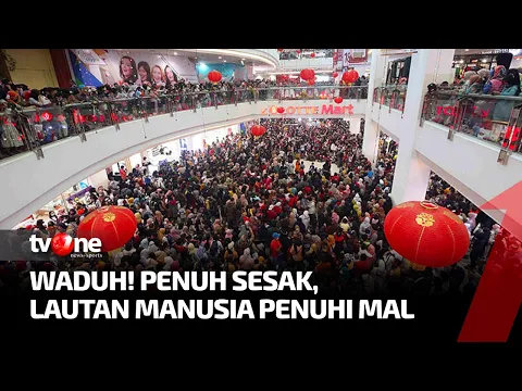 Penuh Sesak, Atraksi Barongsai di Mal Jadi Sorotan