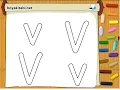 Alphabet Coloring Pages - Letter V Coloring Page