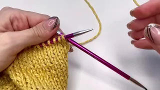 Edge stitch in the begging of the row Sl1wyif