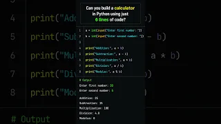 Python Calculator Program for Beginners Python Basic Program