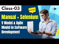 V Model Agile Model in Software Development Manual Selenium Tutorial Manual Selenium Class 03