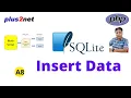 How to add record and get the row id from SQLite database in PHP by using Parameterized Query A8