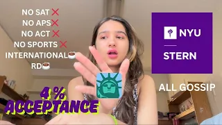 NO SAT ACT APS SPORTS IB HOW I GOT INTO NYU STERN