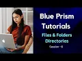 Blue Prism Files and Folders Best Practice Blue Prism Directory Create Rename Delete Folder