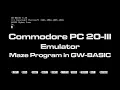 Commodore PC 20-III Emulator Demo - GW-BASIC
