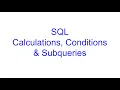 Calculations and Subqueries in SQL Learn SQL from Scratch 12 Kovolff
