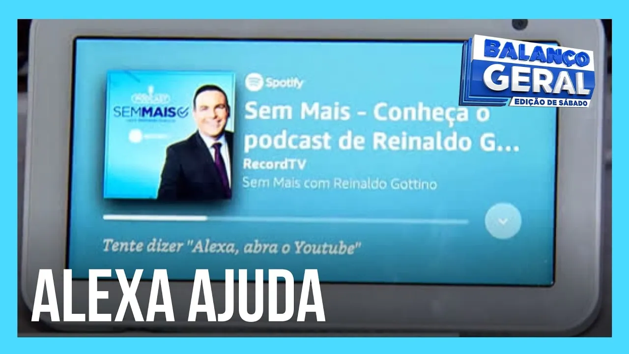 Podcast do apresentador Reinaldo Gottino pode ser ouvido com a ajuda de uma assistente virtual