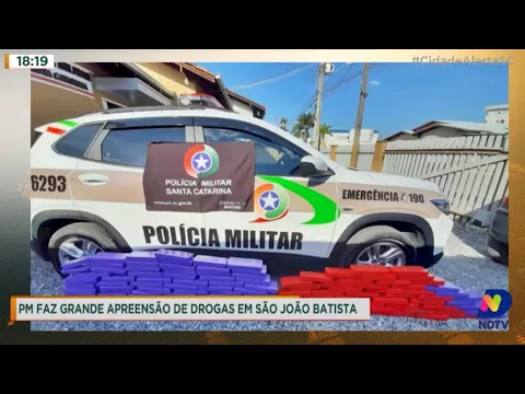 Polícia Militar faz grande apreensão de drogas em São João Batista
