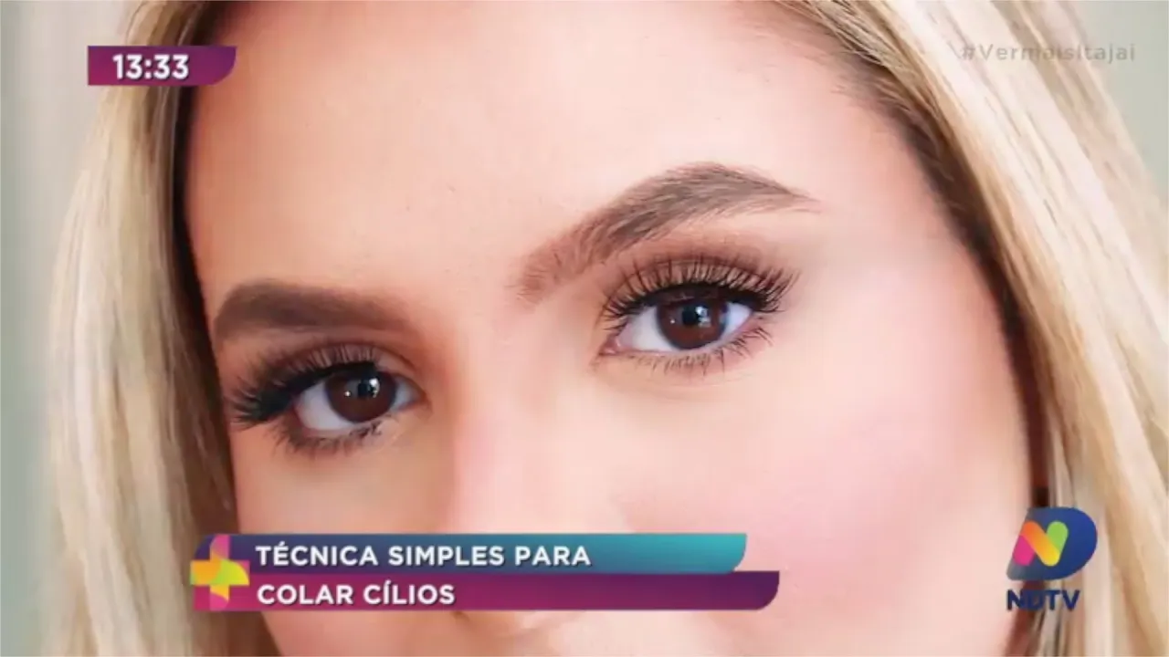 Técnica simples para colar cílios