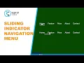 Animated Sliding Indicator Menu CSS JS