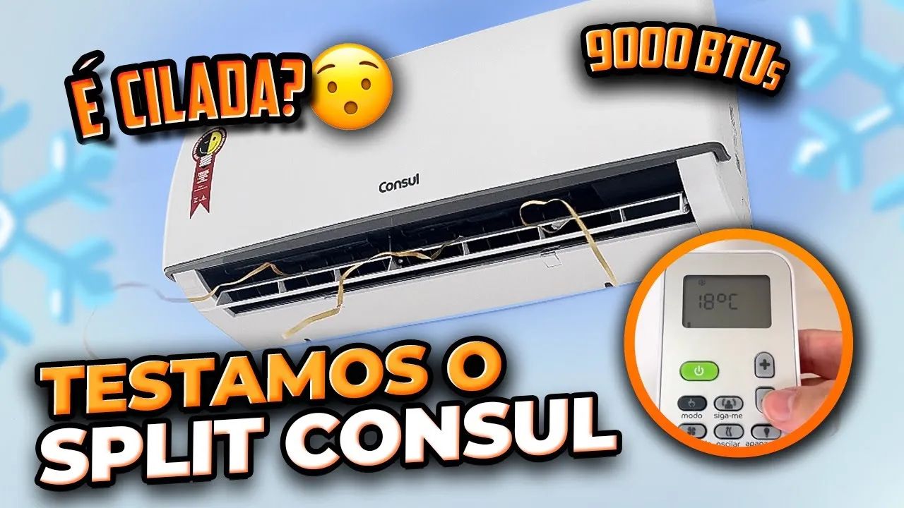 AR CONDICIONADO CONSUL É BOM? Review Split Consul 9000 BTUs: um Ar Condicionado barato 2023/2024 ????