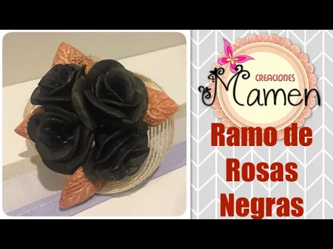 Download MP3 COMO HACER UN  RAMO DE ROSAS NEGRAS DE GOMAEVA CON MODELADORES . VIDEO 8 (PROYECTO PAREJA CHILLOUT)