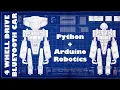 4 Wheel Drive Bluetooth Car with Arduino and Python