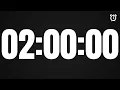 120 Minute Countdown Timer 2 Hours 02 00 00 7200 Seconds Clean 4K U HOW TO
