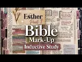Esther Chapters 1 4 Review Inductive Bible Study Recap Bible Journaling Haul