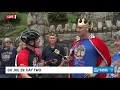 Joe stops in Ashland on his way to Mt Carmel on Day 2 of Go Joe 29