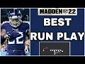 MADDEN 22 - BEST RUN PLAY IN THE GAME I FORM WING IS UNSTOPPABLE AVERAGE 10 YARDS A CARRY