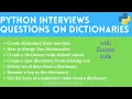 Python Interview Questions on Dictionaries Create dictionary from two lists - 1