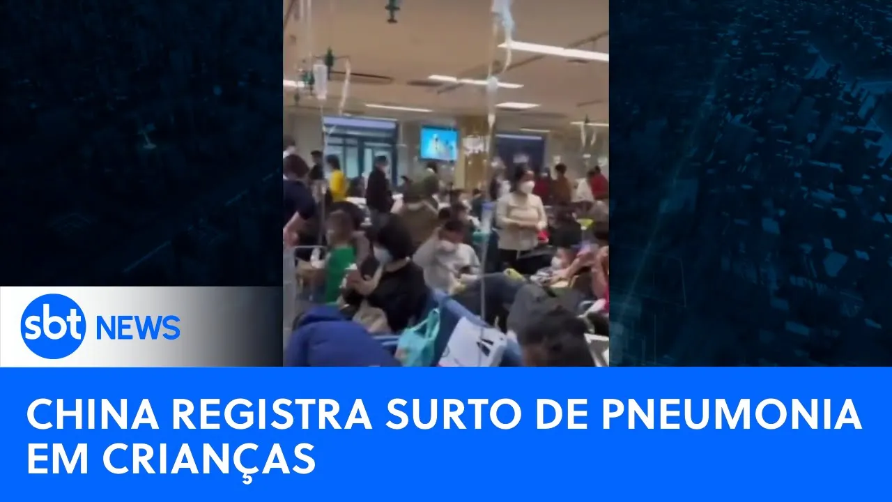 OMS alerta para surto de pneumonia em crianças na China | #SBTNewsnaTV (23/11/23)