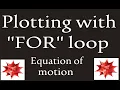 Plotting with FOR loop in mathematica