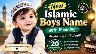 New Islamic Boys Names With Meaning | 20 Unique Baby Boy Names | Zahid Info Hub