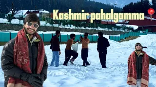 2 February Kashmir pahalgamma📍 live. Snow 😂