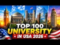 Top 100 USA Universities 2026 Full Ranking