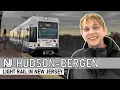 The Light Rail Right Outside NYC Hudson-Bergen Light Rail in New Jersey