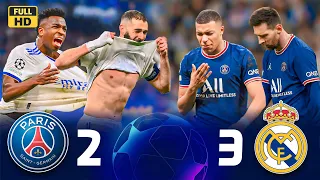 Karim Benzema S Best Match In The Champions League Benzema Destroys Messi Real Madrid 3 2 PSG 