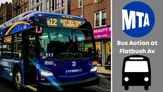 MTA NYCT Bus Action from B12 - B49 from Clarkson Rogers