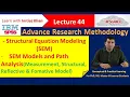 What is Structural Equation Modeling SEM Path Analysis Structural Equation Models